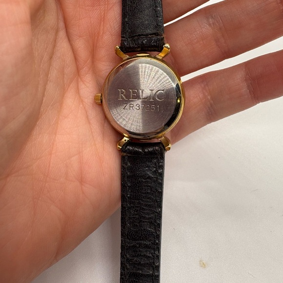 Vintage Relic watch Abalone Dial Gold Watch - Picture 4 of 4